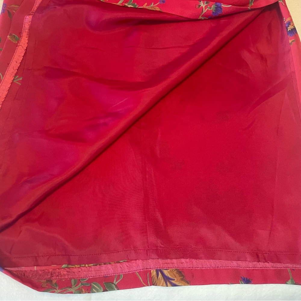 David Warren Vintage 80’s Asian Inspired Red Dress Women’s Size 12 - Picture 16 of 16